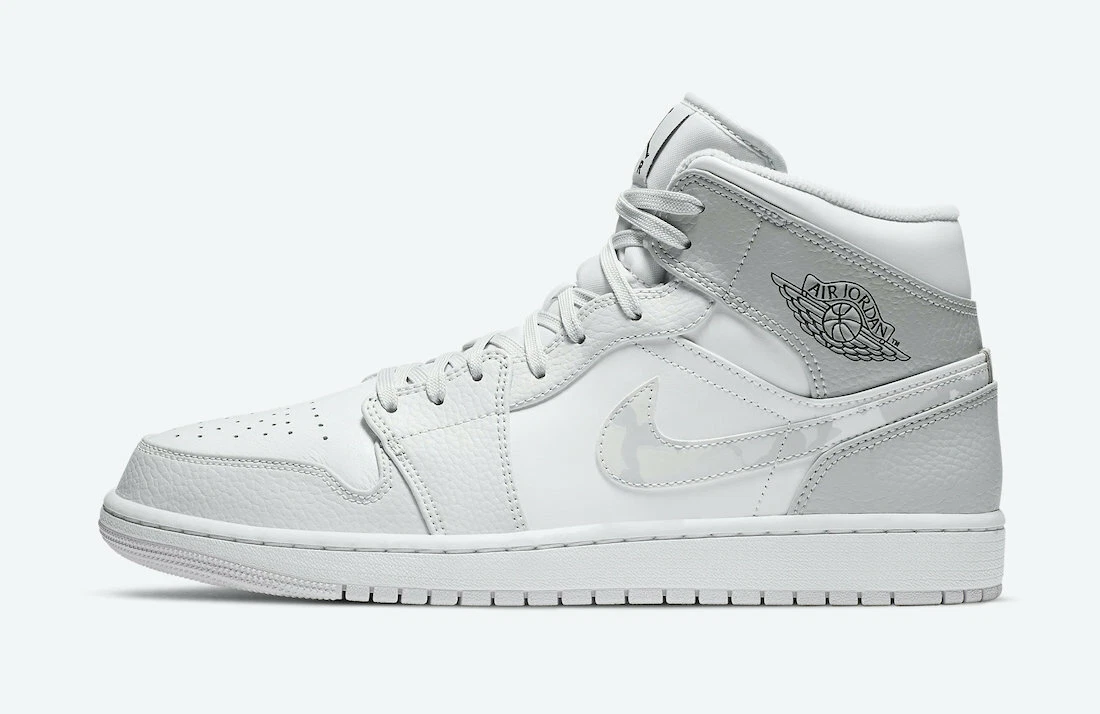 Nike Air Jordan 1 Retro Mid Camo Dust Grey Fog White Smoke DC9035-100 sz 12  Men | eBay