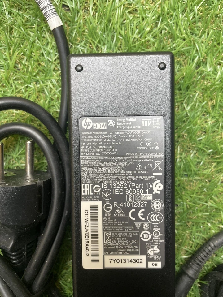 #37. HP TPC-LA57 19,5V 4,74A 90W Original Original Netzteil Ladegerät Gebraucht - Bild 2 von 2
