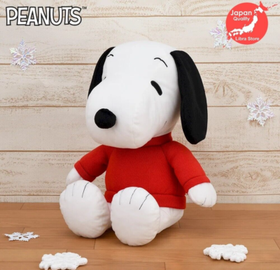 RARE Snoopy LL Plush doll Winter Sweater ver. 2024 from JAPAN 35cm
