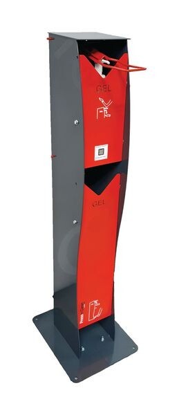 Borne distributeur de gel 5 L pour l'accueil des magasins et bureaux