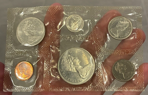 Set monete Canada 1965 non circolate come nuove - con argento! L2 - Foto 2 di 2