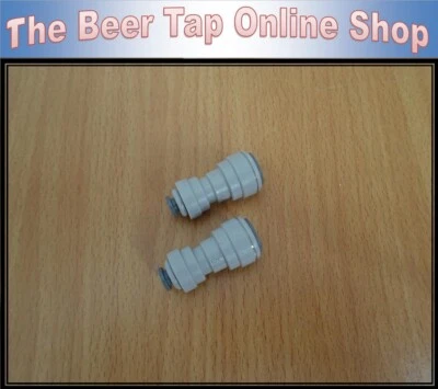 John Guest Speedfit 3/8" to 3/16" Pipe Beer Line Reducer. JG Push Fit Connector