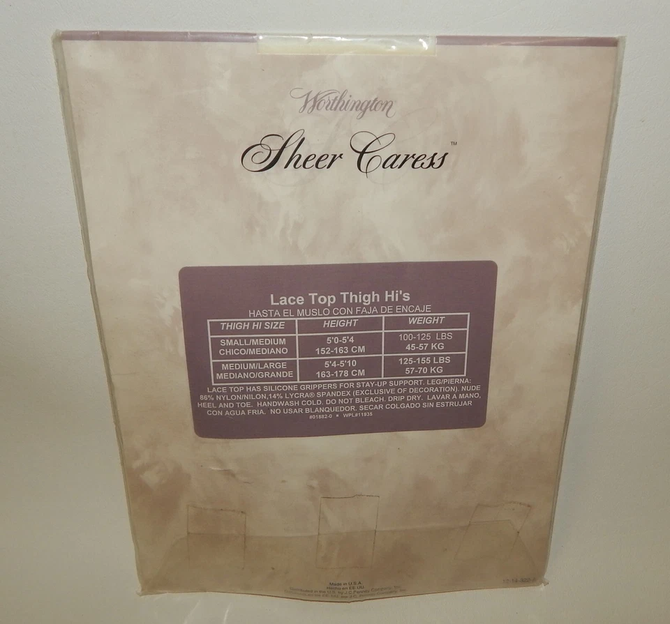 Worthington Transparente Caricia Encaje Top Muslo Pierna Cubiertas Julianna Marfil - Nuevo de Lote Antiguo Foto 2 de 2