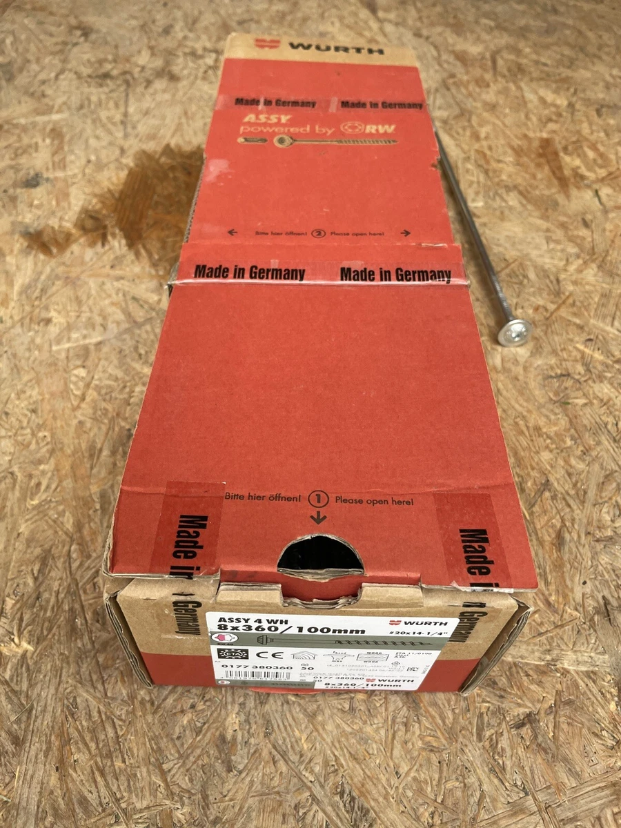 10 Stück Würth Assy Tellerkopfschrauben 8x360 0177 380 360 | eBay 