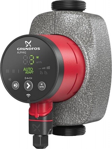 Bomba de circulación Grundfos Alpha 2 25-80N, DN25(1), PN10, 230V, longitud de construcción 180 mm - Imagen 1 de 1