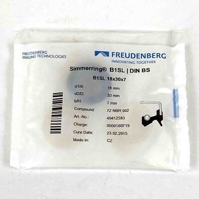 FREUDENBERG  Wellendichtring Simmering NBR902 B1SL 18x30x7mm (VE 4Stk.), OVP