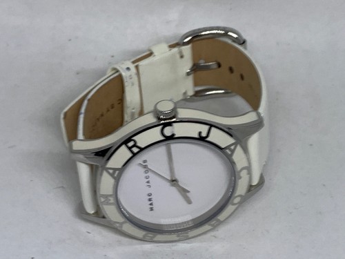 Marc By Marc Jacobs MBM1087 Women's Leather Analog White Dial Quartz Watch Aa327 - Picture 7 of 11