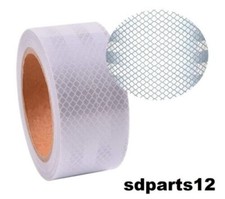 5mx5cm Nastro Adesivo Riflettente Rifrangente Catarifrangente Auto Camion Bianco