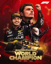 BIG 420mm FORMULA 1 F1 CHAMPION Driver TEAM POSTER,BARGAIN,Red bull MAX v