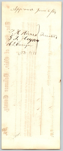 Civil War Farmer Township, OH Defiance 1864 Bounty Receipt - George P. Tharp ? - 第 2/2 張圖片