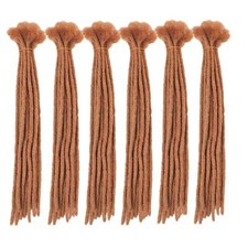 0.6cm Diameter human hair Extension Crochet Braid 10pcs Handmade Dreadlocks Hair