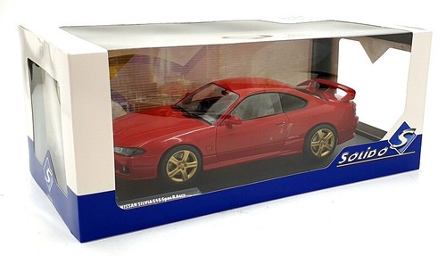 Solido 1/18 Scale Diecast S1812202 1999 Nissan Silvia S15 Spec R Aero Flame Red - Picture 5 of 5