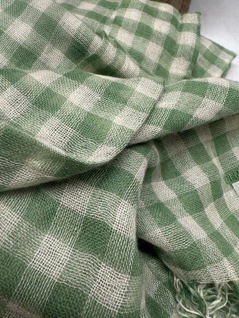 Bufanda Chan Luu Cachemira y Seda-Inglés Ivy Gingham *Nueva sin Etiquetas Foto 3 de 4