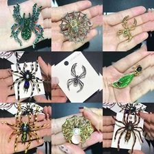 Big Spider Brooches Pins For Women Men Fashion Jewelry Gifts Casual Party Badges