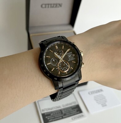 New! Citizen Watch Eco-Drive AT8127-85F Radio Controlled