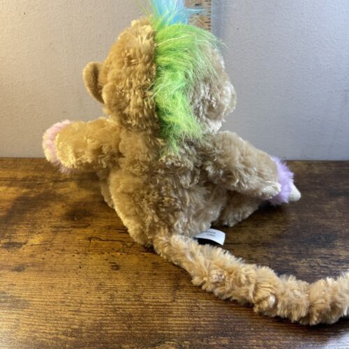 Webkinz Mohawk Monkey Ganz Plush HM623 Brown Blue Stuffed Animal - Picture 2 of 3