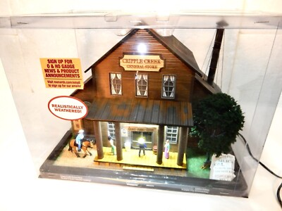#ad Menard#x27;s O Scale Cripple Creek General Store with Figures amp; 4.5 Power Supply $158.99