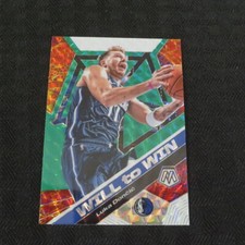 2019-20 Panini Prizm Mosaic Green #13 Will to Win Luka Doncic Mavericks