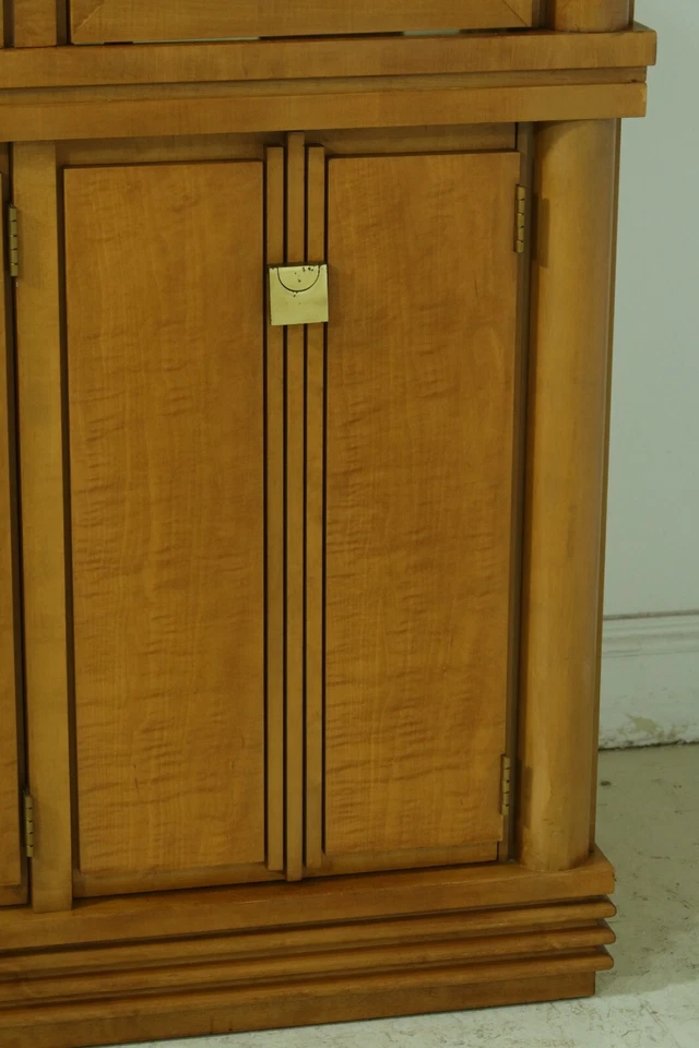 53388EC: Gabinete de China de madera satinada estilo Biedermeier BLANCO NOGAL Foto 4 de 4