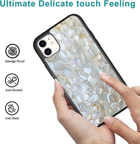For iPhone SE XS XR Max 5 6 7 8 Plus Anti scratch Cover Mother of Pearl pattern - Picture 20 of 25