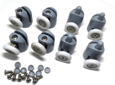 8 Pcs Shower Door Rollers/Runners/Wheels/Pulleys 25Mm Diameter Bathroom Replacem