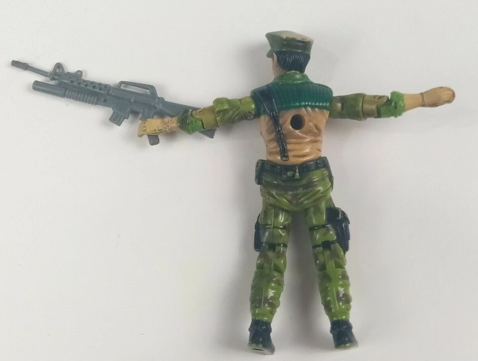 💥1986 Leatherneck Vintage G.I. Joe Marine, Hasbro, Original Figure + Gun 💥 - Image 4 of 4