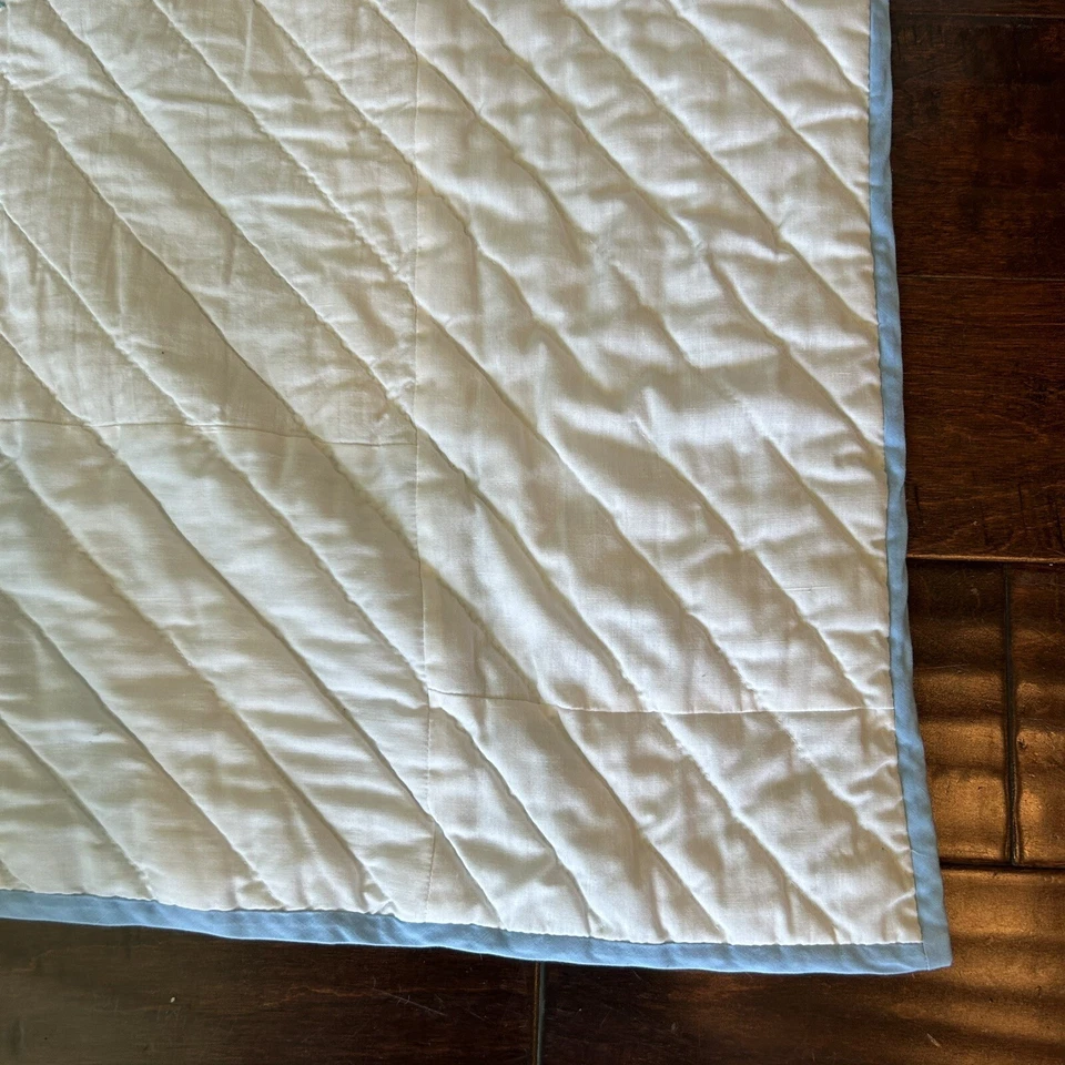 Manta Floral Doble Queen Floral Punto de Cruz Edredón Vintage 86 x 83 Leer Foto 3 de 4