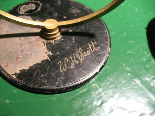 COPPER STEEL HANGING ASH TRAY ARTS & CRAFTS SIGNED W. H. SCOTT - Picture 5 of 7