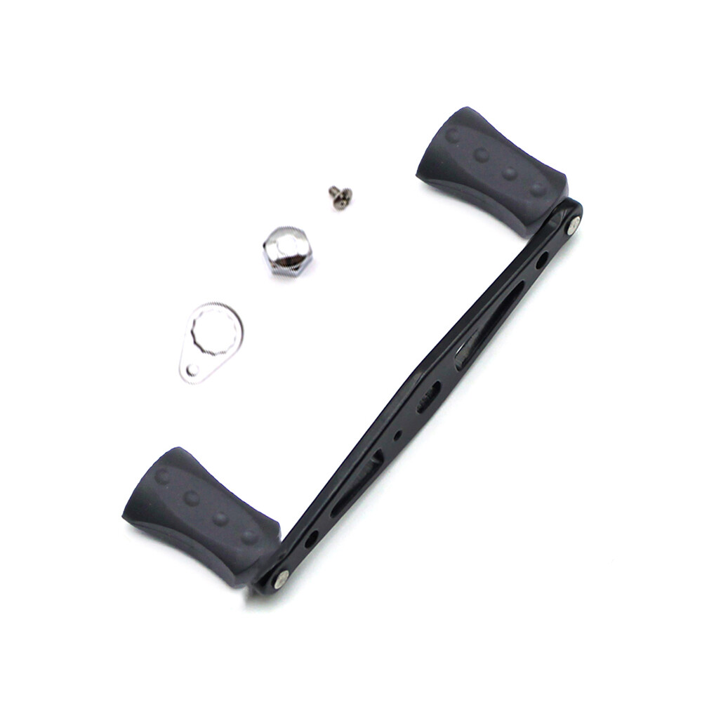 102mm Metal Fishing Reel Handle Rubber Knobs Replacement for Abu Garcia Daiwa