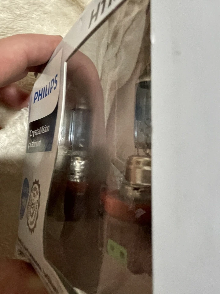 Pacote com 2 lâmpadas brancas ultra brilhantes Crystal Vision Philips Lighting 12V 55W - Imagem 3 de 4