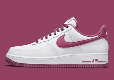 Nike Air Force 1 '07 Low White Light Bordeaux Purple DH7561-101 sz 13 Men's Nby