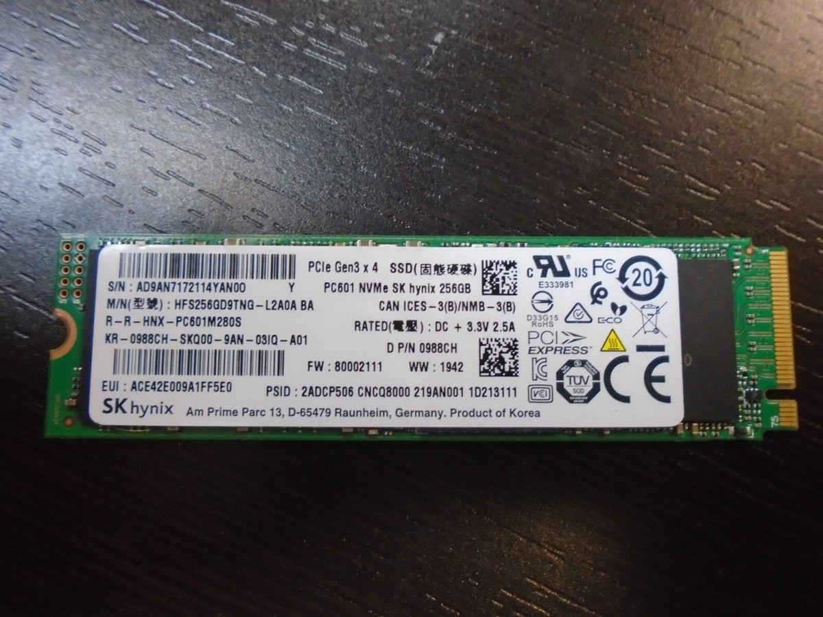 内蔵型SSD SK hynix 256GB NVMe M.2 SSD PC601 SK Hynix 256GB PC601 NVME M.2 256 GB SSD Brand New | eBay
