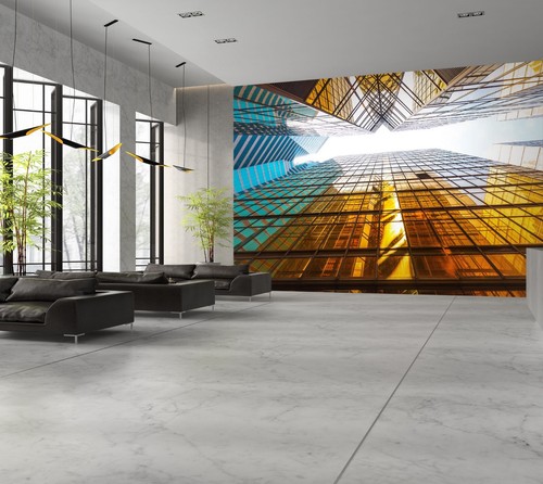 3D High Building A009 Business Wallpaper Wall Mural Self-adhesive Commerce Amy - Picture 2 of 11