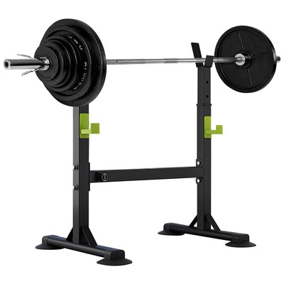 Adjustable Rack Sturdy Steel Squat Rack Barbell Bench Press Stands GYM Workout N