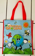 NWOT Natural Grocers Bag Reusable Shopping Tote Heavy Duty Holds 50 lbs Good 4U