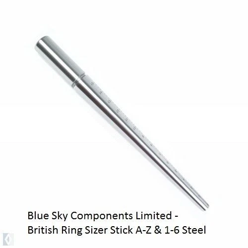 Ring Mandrel Steel Triblet 2in1 with Gauge Round for Jewellers UK