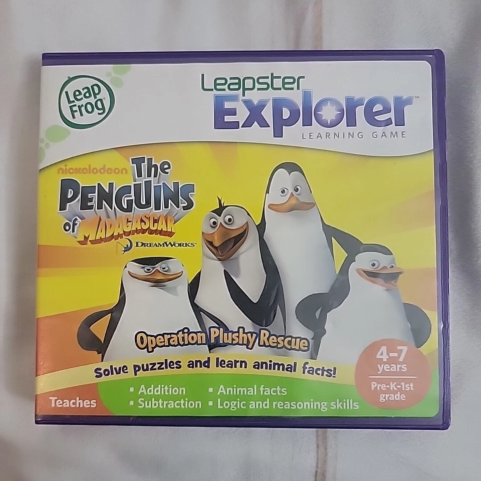 Leap Frog Leapster Explorer Games Disney Princess & Tangled Penguins Madagascar - Image 2 of 4