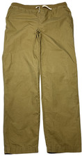 Lands' End Pants Boys XL 18H-20H Beige Pull On Elastic Waist Twill Khakis Casual