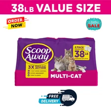 Scoop Away Multi Cat Litter With Meadow Fresh Scent, 38 lb. Box