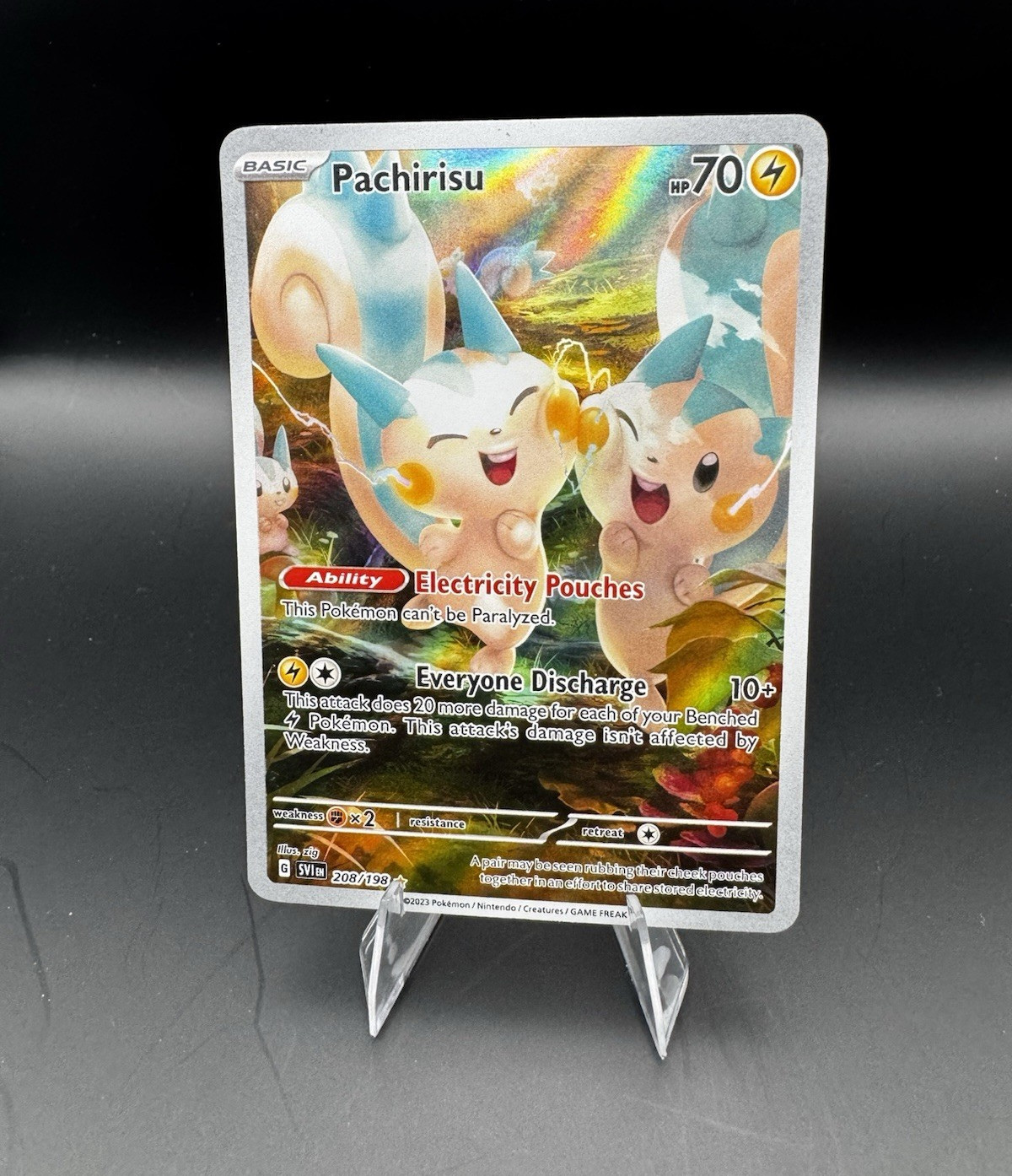 The Pokémon Company Pachirisu 208/198 SV01 Scarlet & Violet IR Holo 70 HP Eng