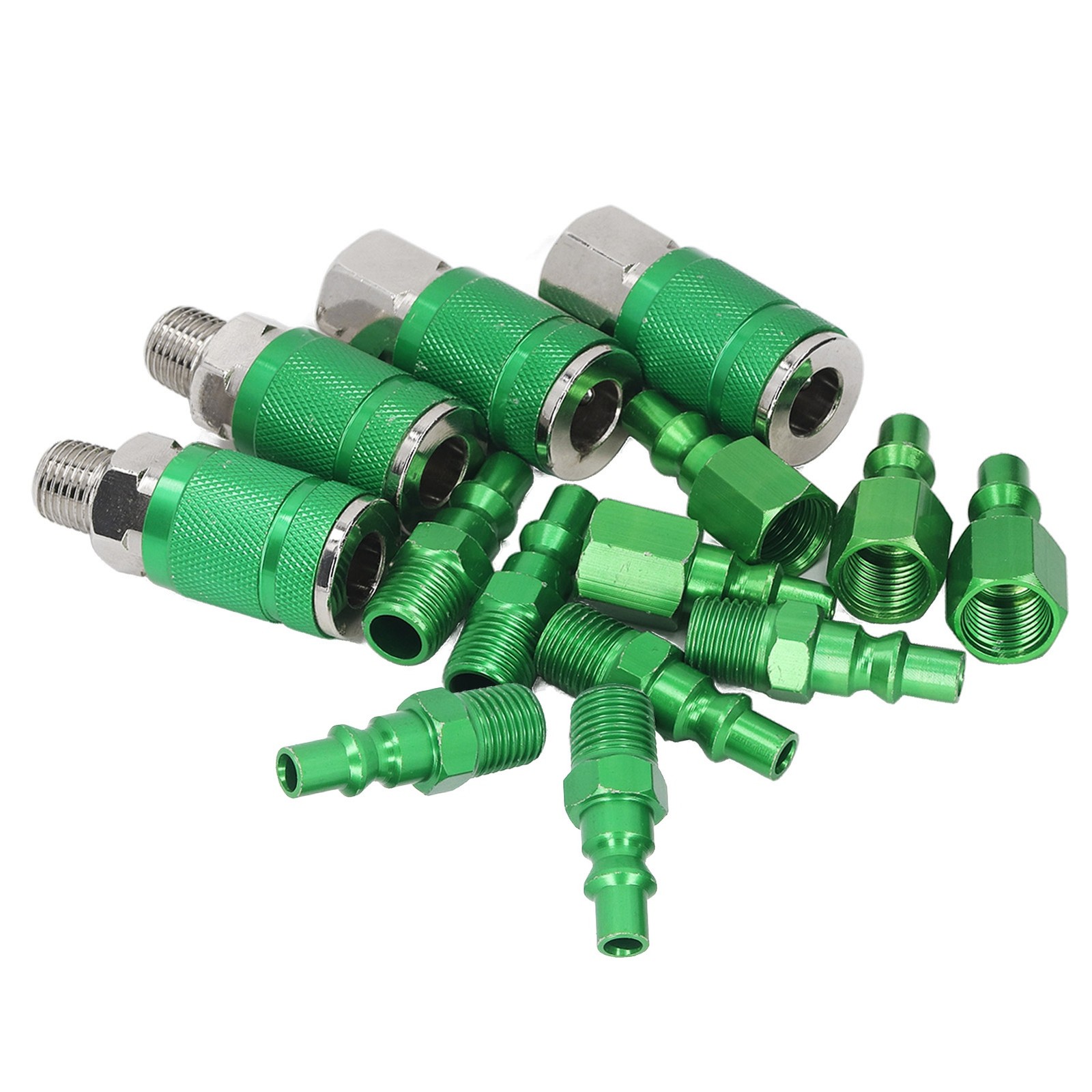 1/4in NPT Air Coupler And Plug Kit Air Hose Fittings Industrial Quick Connector❀