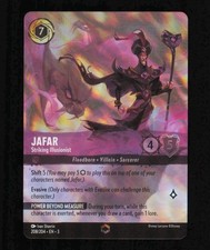 Disney Lorcana Card Jafar Striking Illusionist 208/204 Enchanted 3 Foil NM