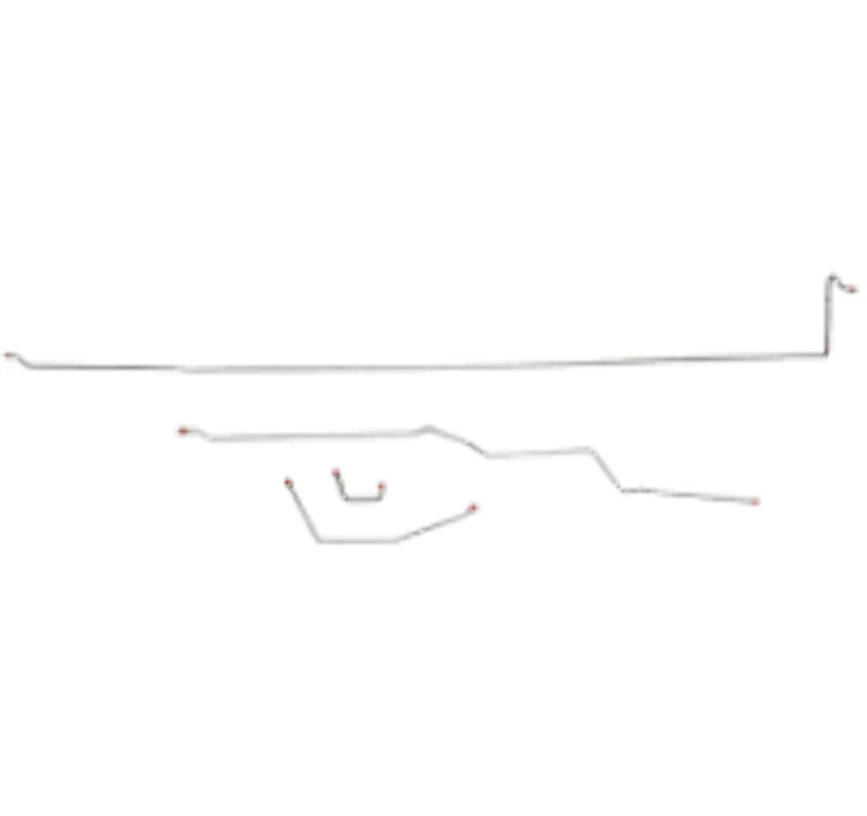 Kit completo de línea de freno para GMC K3500 1981-86 sin ABS doble cabina platón largo CBK0136SS Foto 3 de 4