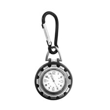 New Alloy Backpack Clip-on Hook Carabiner Open Face Quartz Pocket Watch as