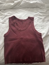 Brandy Melville Burgundy Tank One Size