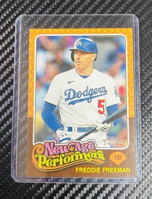 2024 Topps Heritage New Age Performers NAP-7 Freddie Freeman, Los Angeles Dodger