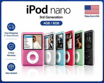 Apple iPod iPod Nano 3rd Generation MP3 Players for sale | eBay
