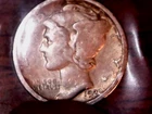 1920-D  SILVER MERCURY DIME - GRADES "VERY FINE"