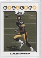 2008 Topps (Should Be Card #365 Wrong Back) Justin Forsett Limas Sweed #362 0c0