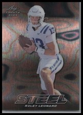 2023 Leaf Trinity - Steel Silver Lava #S-68 Riley Leonard